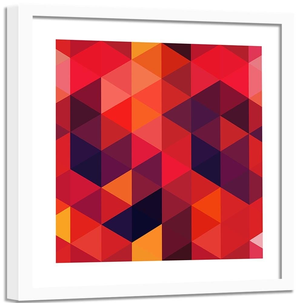 Glezna baltā rāmī - Abstract Pattern 2 Home Trends DECO