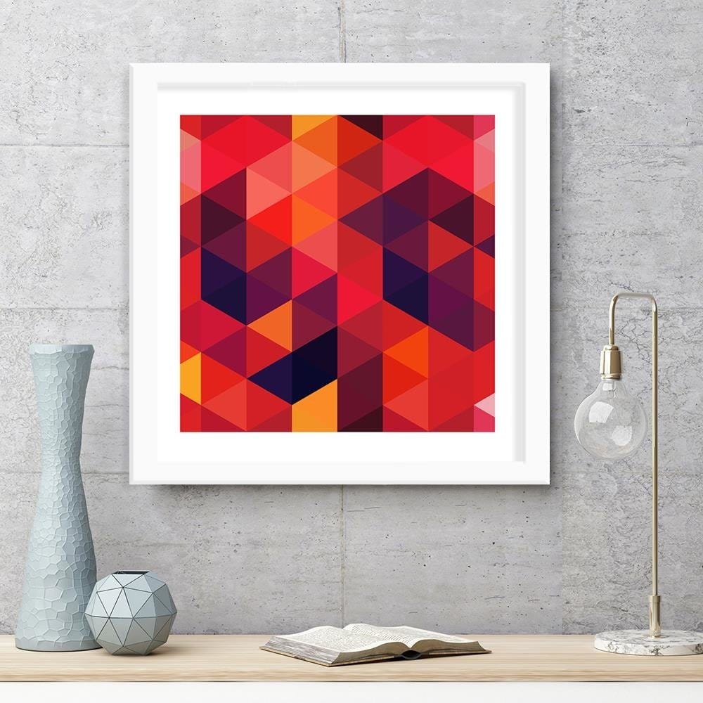 Glezna baltā rāmī - Abstract Pattern 2 Home Trends DECO