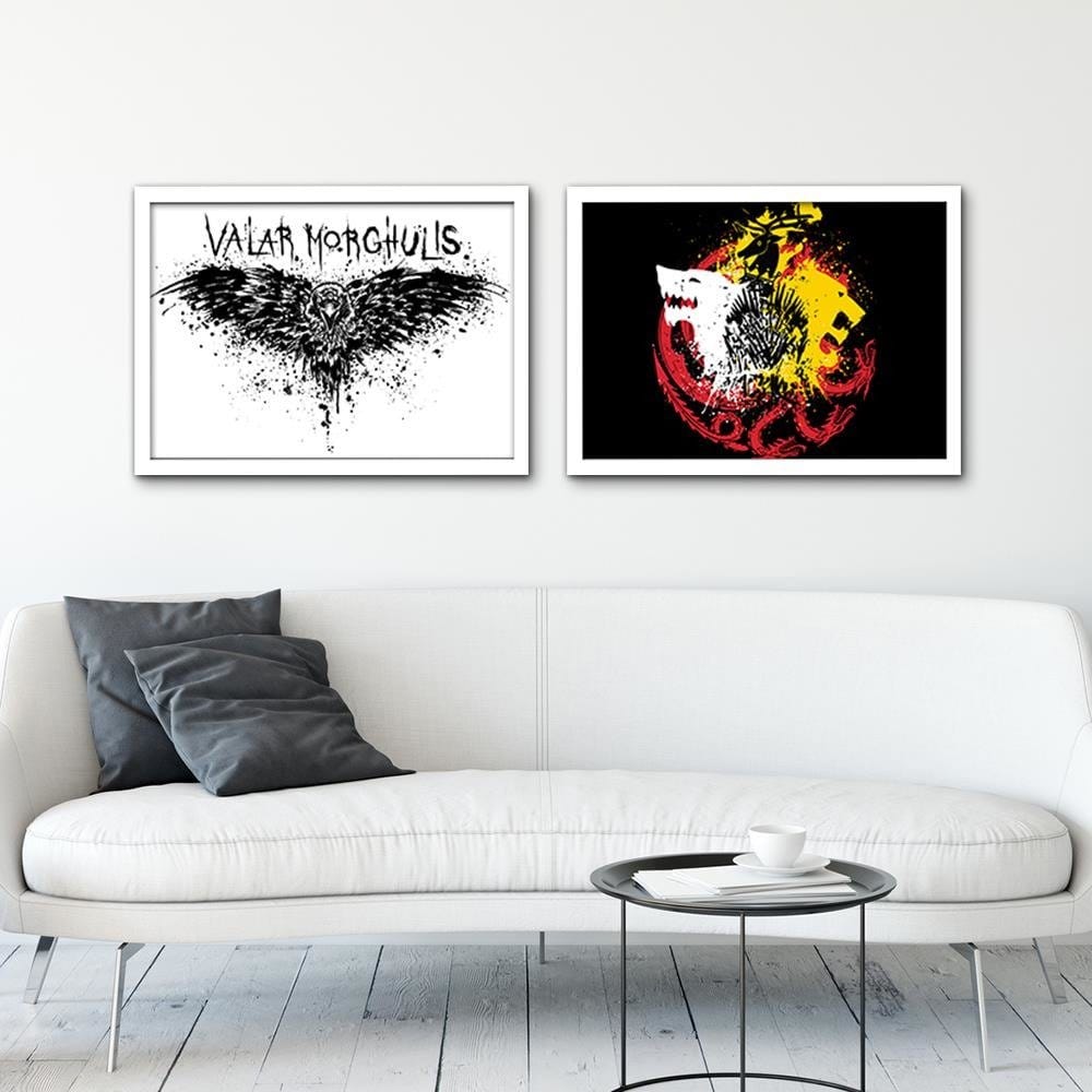 Glezna baltā rāmī - Abstraction Home Trends DECO