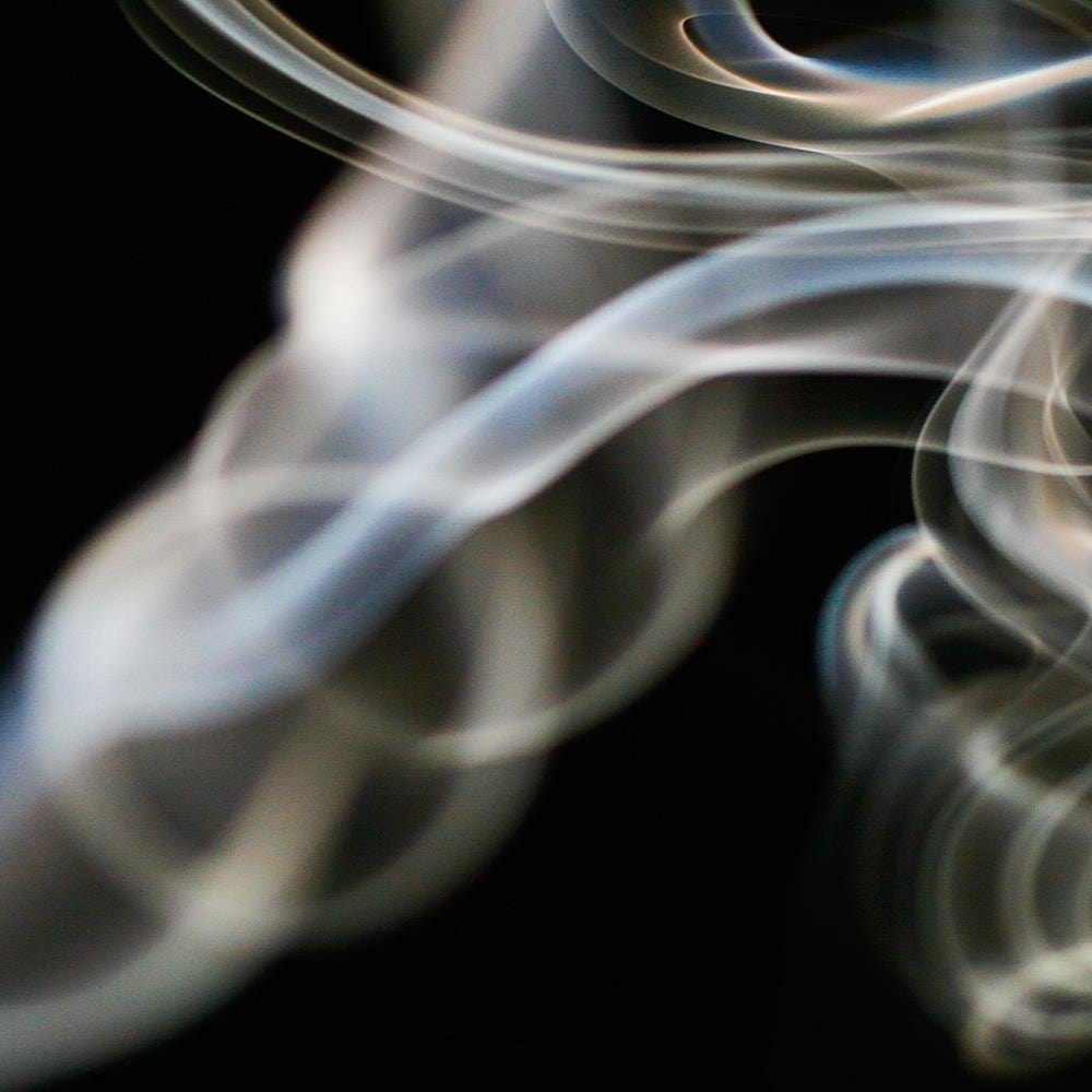 Glezna baltā rāmī - Abstraction Of Smoke Home Trends DECO