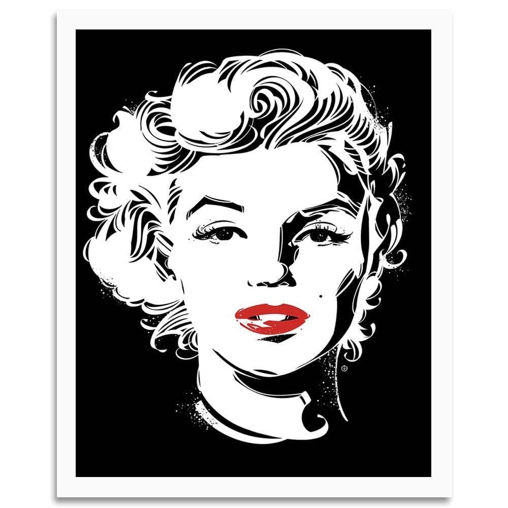 Glezna baltā rāmī - American Actress Black And White Home Trends DECO