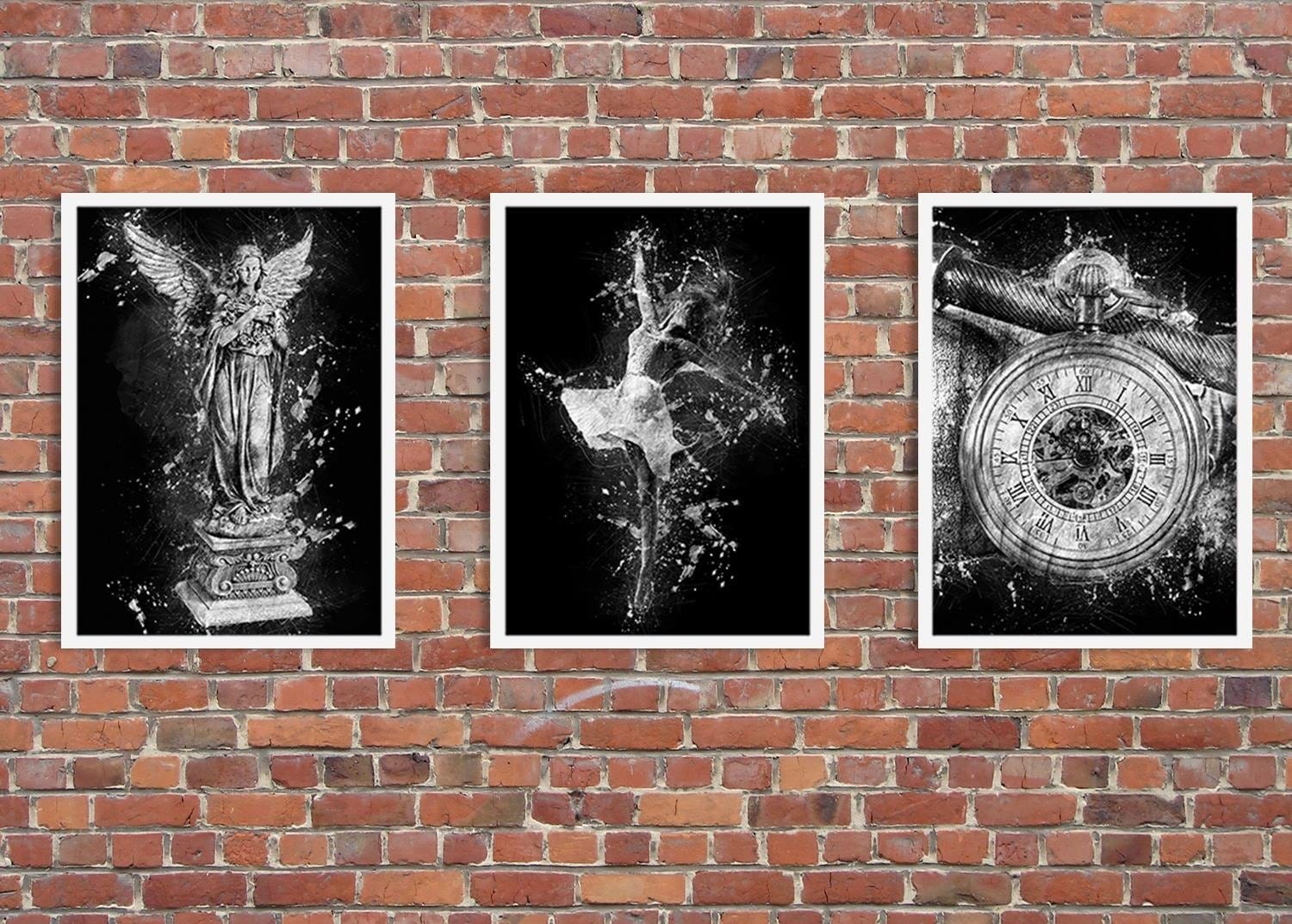 Glezna baltā rāmī - Angel Statue  Home Trends DECO