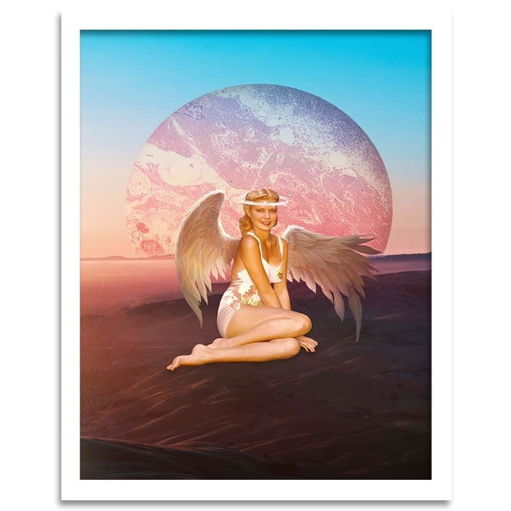 Glezna baltā rāmī - Angel Women Home Trends DECO