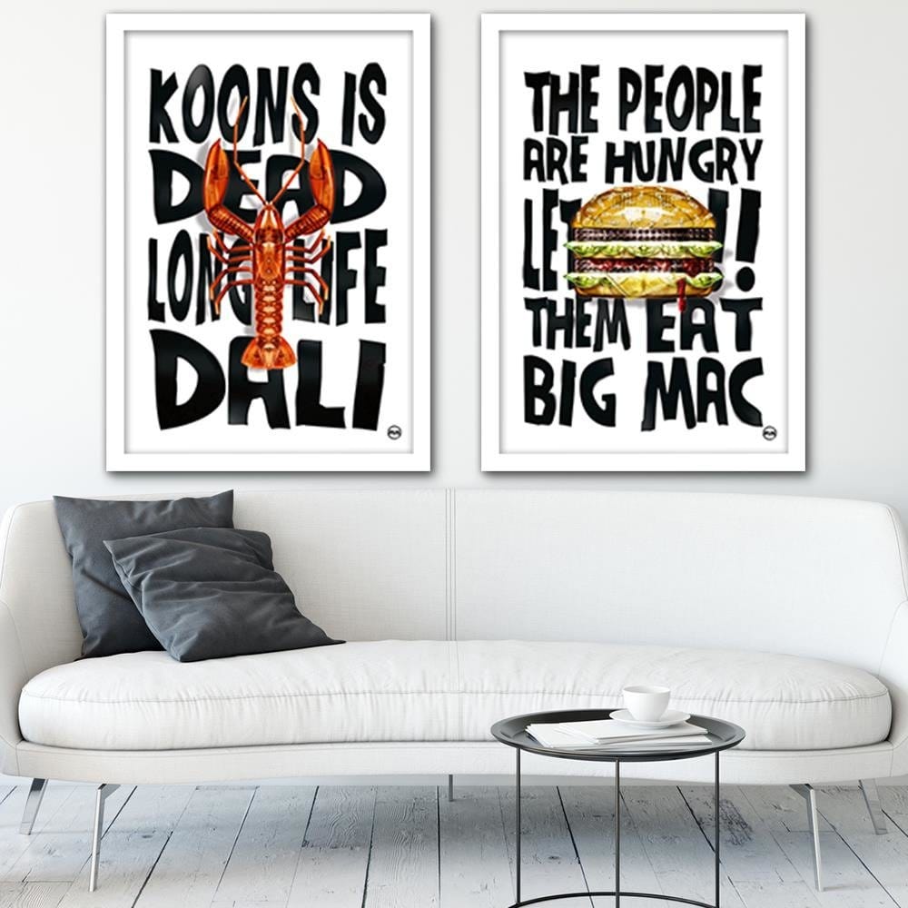 Glezna baltā rāmī - Animal Print Image Black And White Home Trends DECO