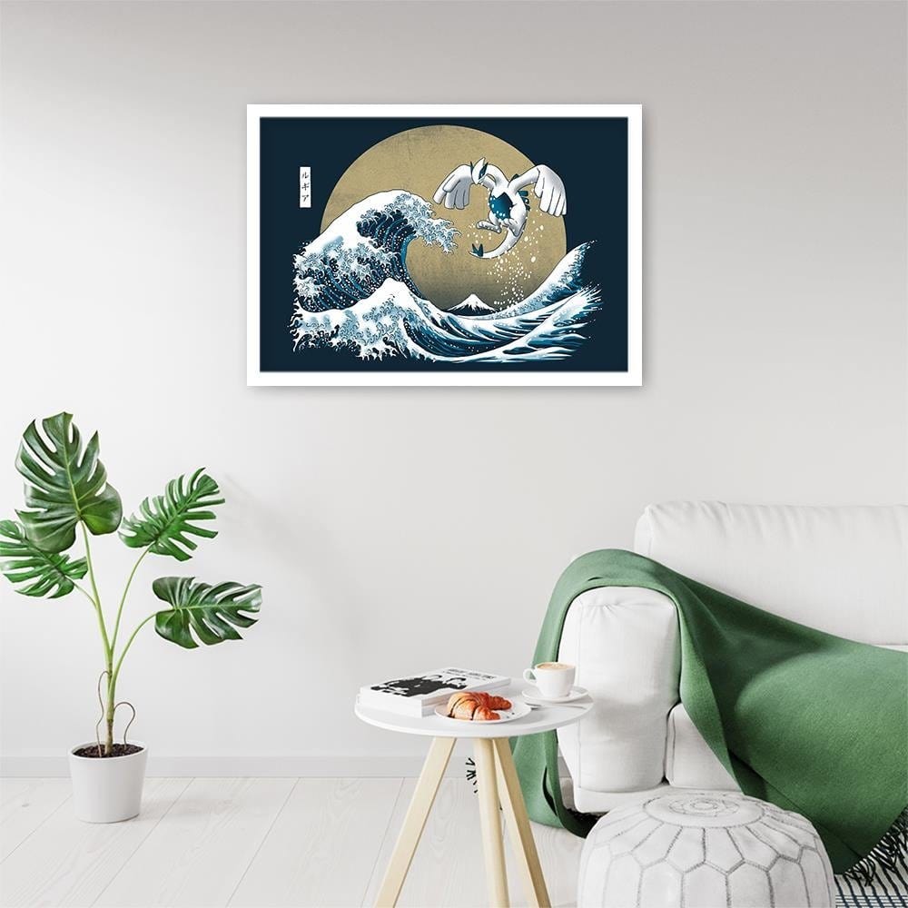 Glezna baltā rāmī - Anime Fan Art Home Trends DECO