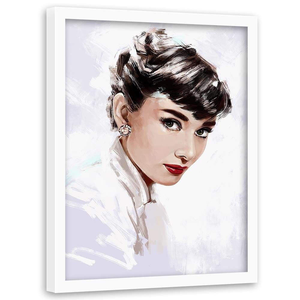 Glezna baltā rāmī - Audrey Home Trends DECO