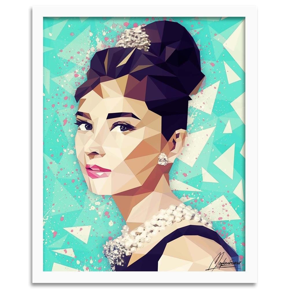 Glezna baltā rāmī - Audrey Home Trends DECO