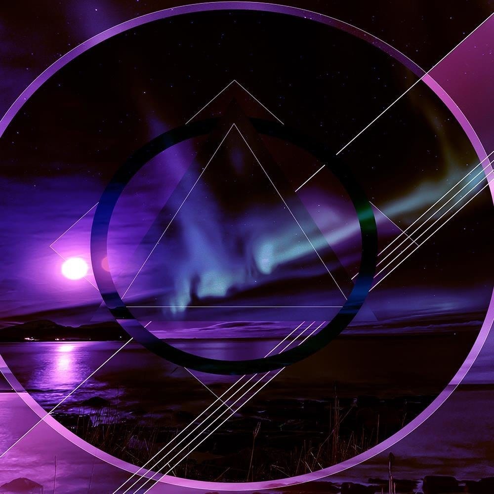 Glezna baltā rāmī - Aurora 2 Of Geometric Figures Home Trends DECO