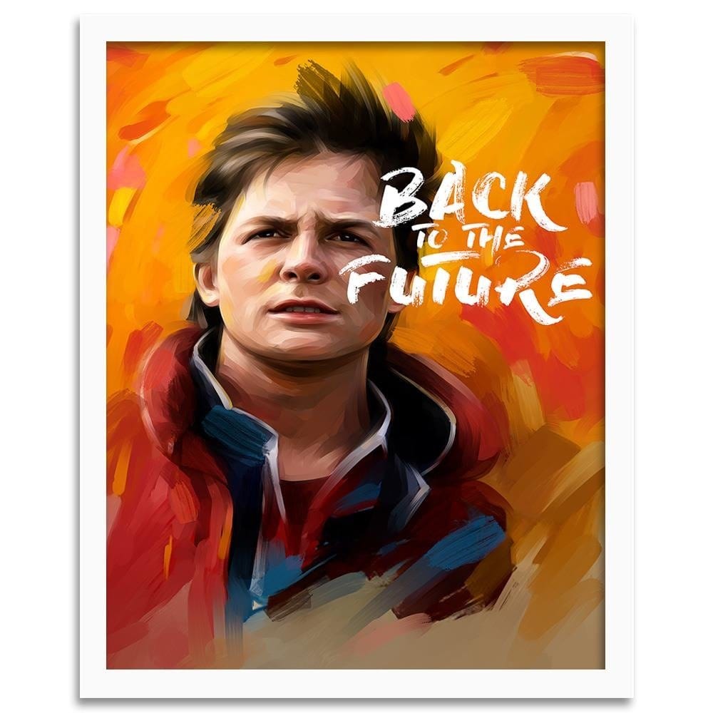 Glezna baltā rāmī - Back To The Future 2 Home Trends DECO