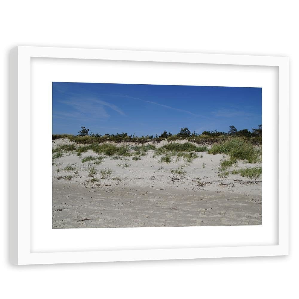 Glezna baltā rāmī - Beach And Dunes Home Trends DECO