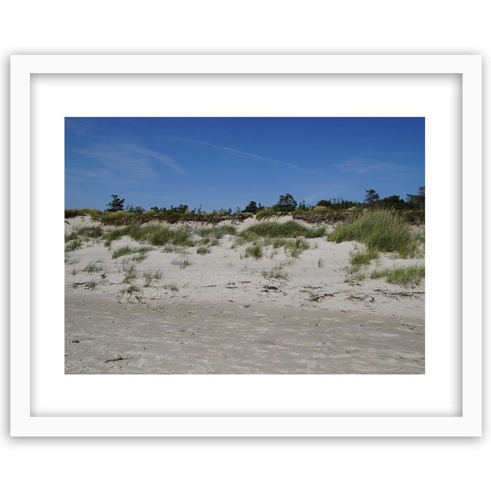 Glezna baltā rāmī - Beach And Dunes Home Trends DECO