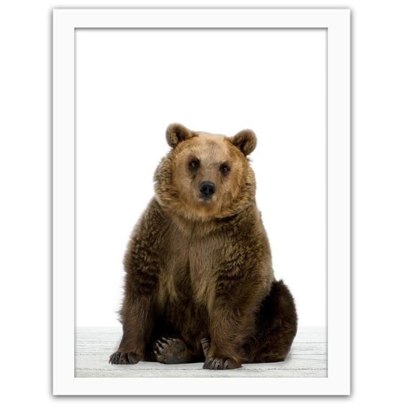 Glezna baltā rāmī - Bear Home Trends DECO