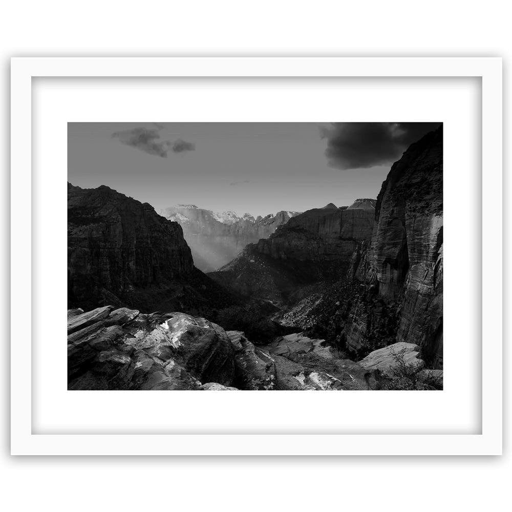 Glezna baltā rāmī - Between The Rocks 2 Home Trends DECO