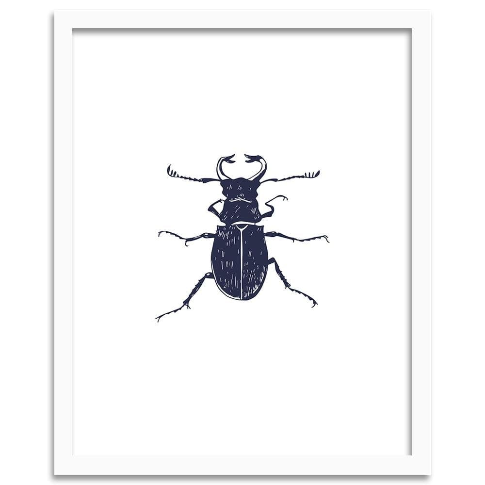 Glezna baltā rāmī - Black Beetle Home Trends DECO