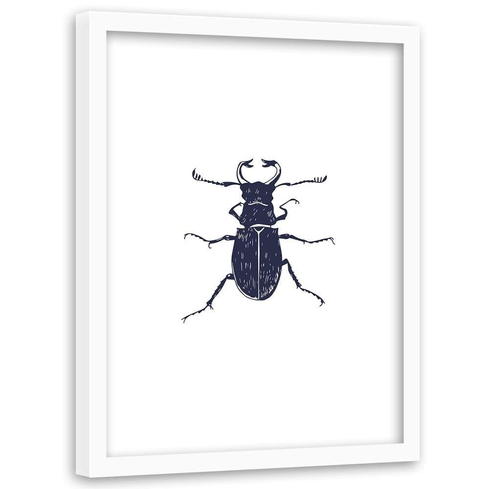 Glezna baltā rāmī - Black Beetle Home Trends DECO