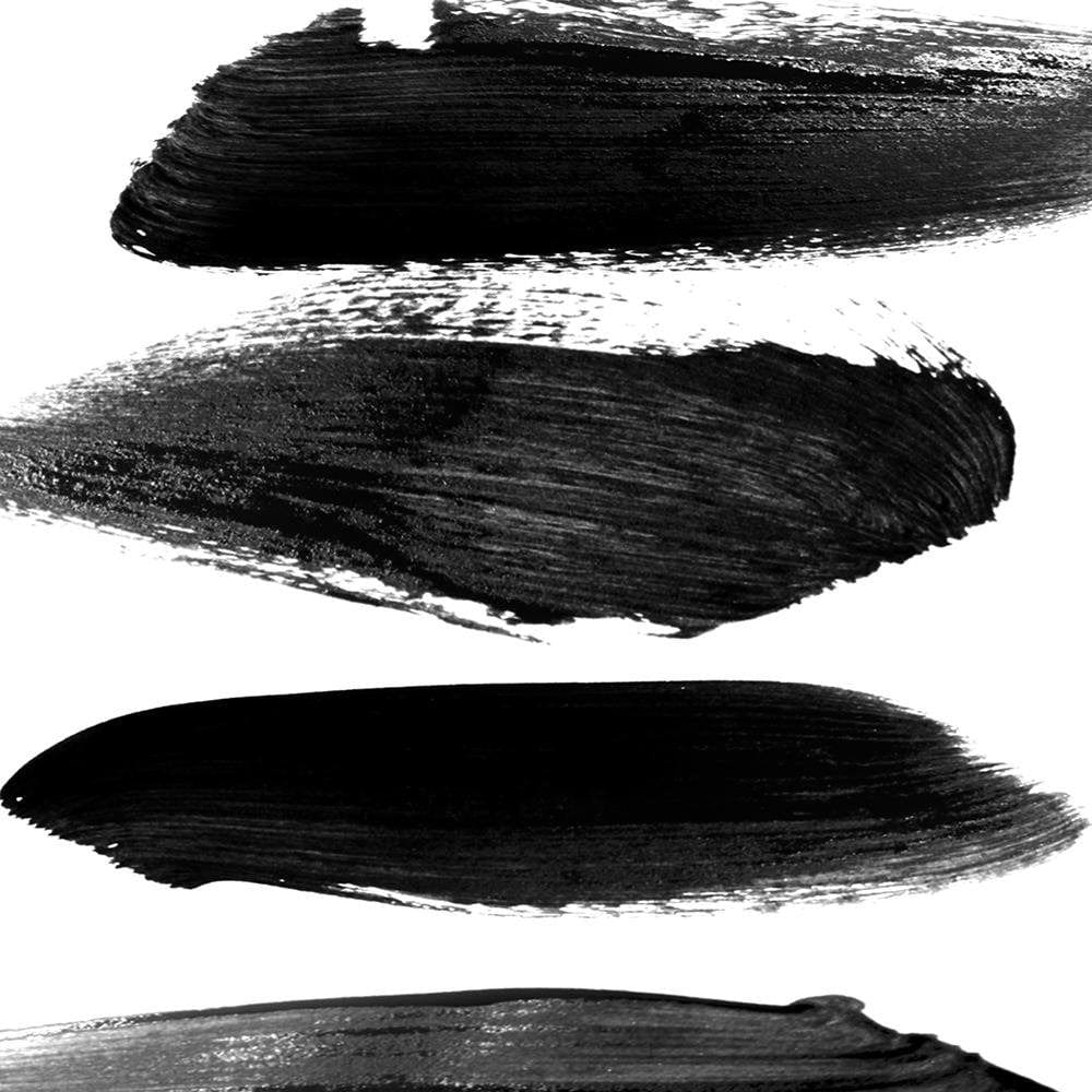 Glezna baltā rāmī - Black Stripes Home Trends DECO