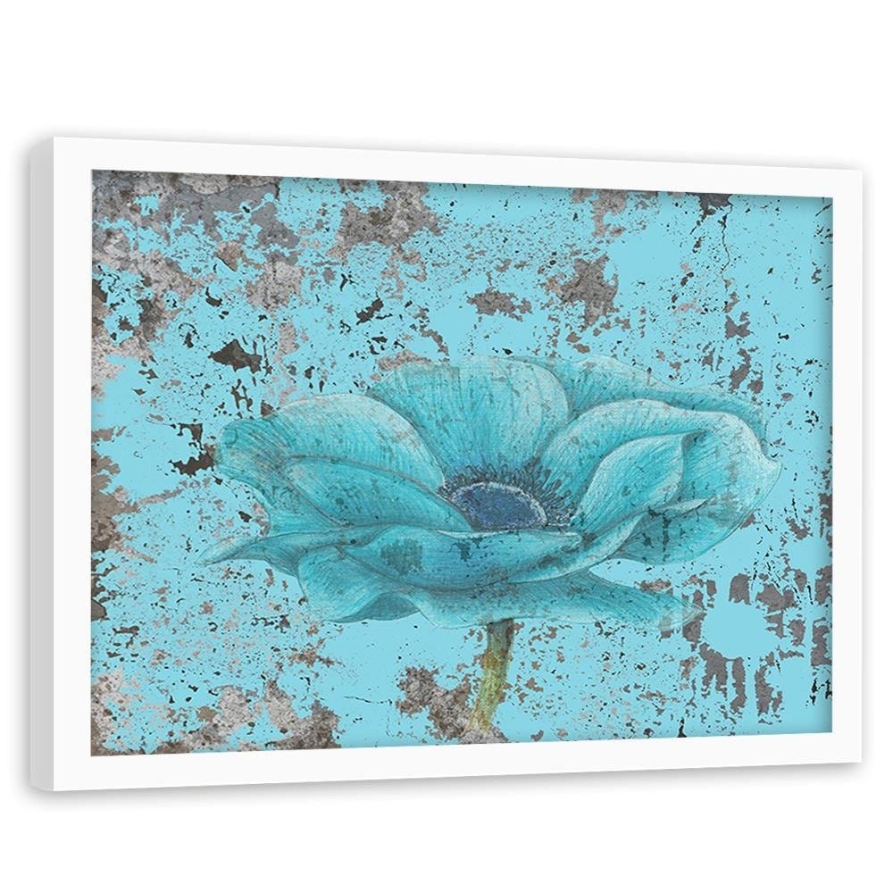 Glezna baltā rāmī - Blue Orchid Home Trends DECO