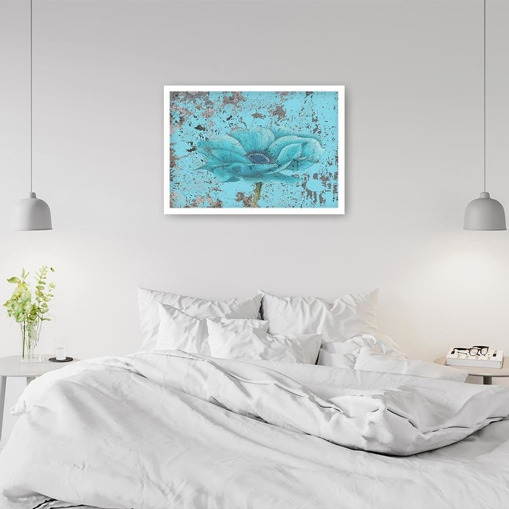 Glezna baltā rāmī - Blue Orchid Home Trends DECO