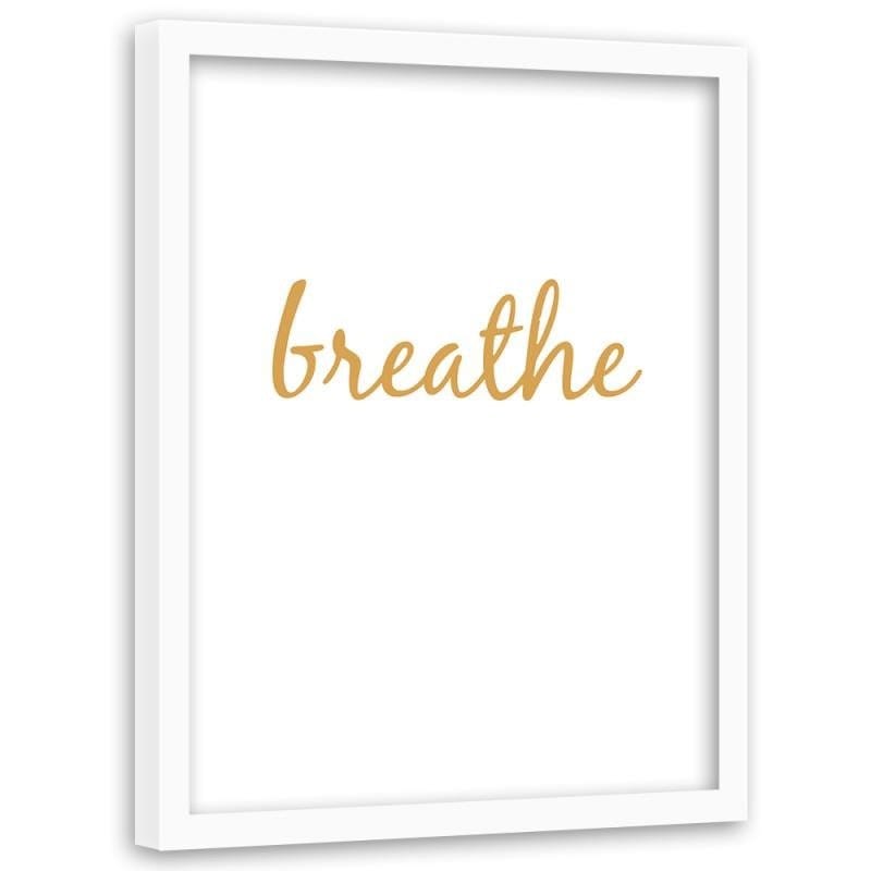 Glezna baltā rāmī - Breathe 5 Home Trends DECO