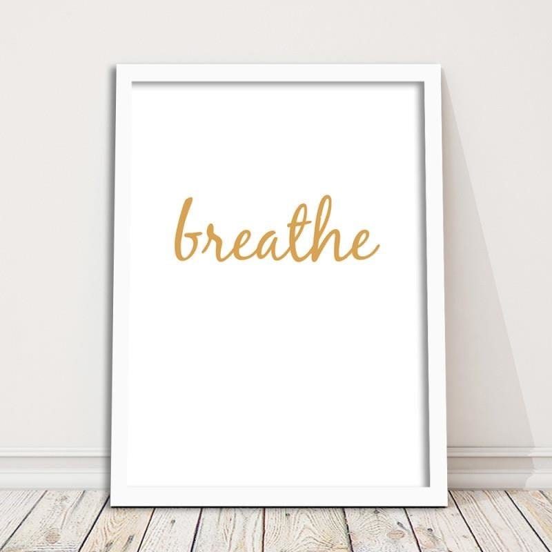 Glezna baltā rāmī - Breathe 5 Home Trends DECO