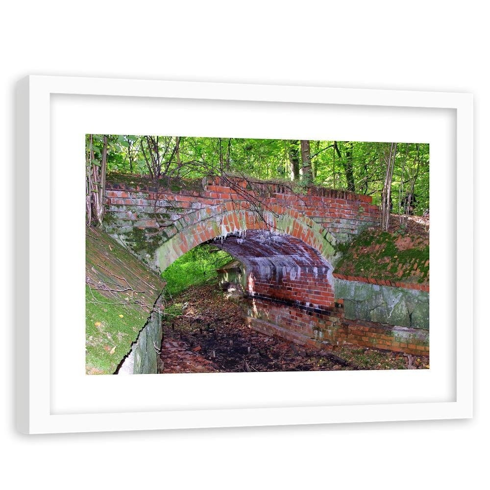 Glezna baltā rāmī - Brick Bridge Home Trends DECO