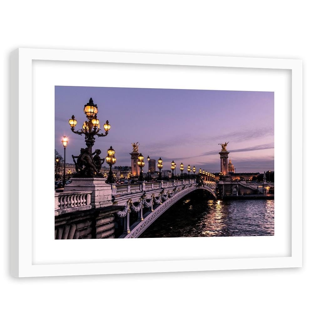 Glezna baltā rāmī - Bridge Alexander Ii Home Trends DECO