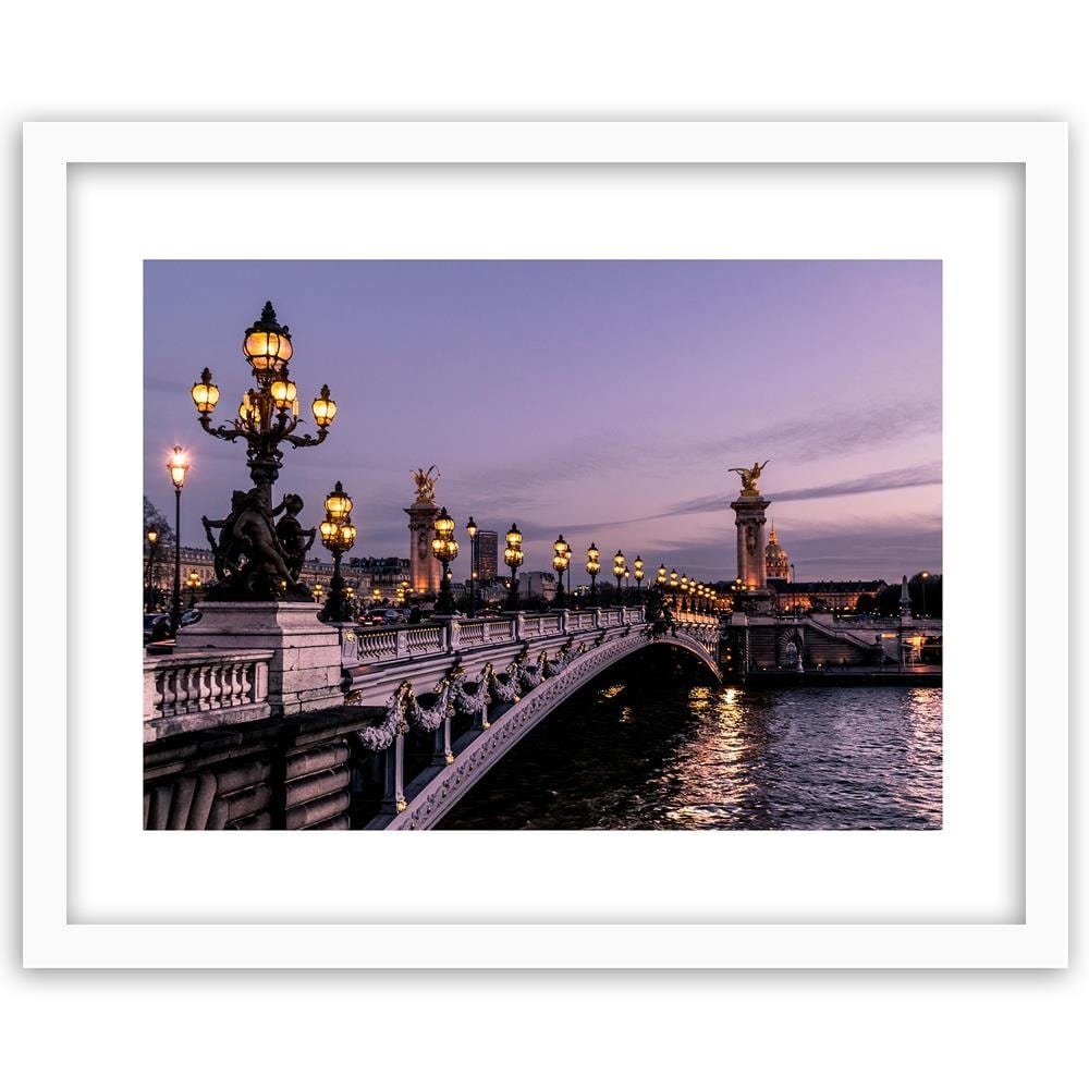 Glezna baltā rāmī - Bridge Alexander Ii Home Trends DECO