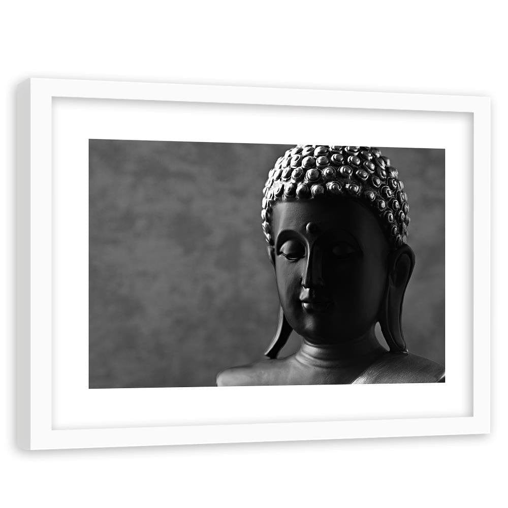 Glezna baltā rāmī - Buddha Figure Home Trends DECO