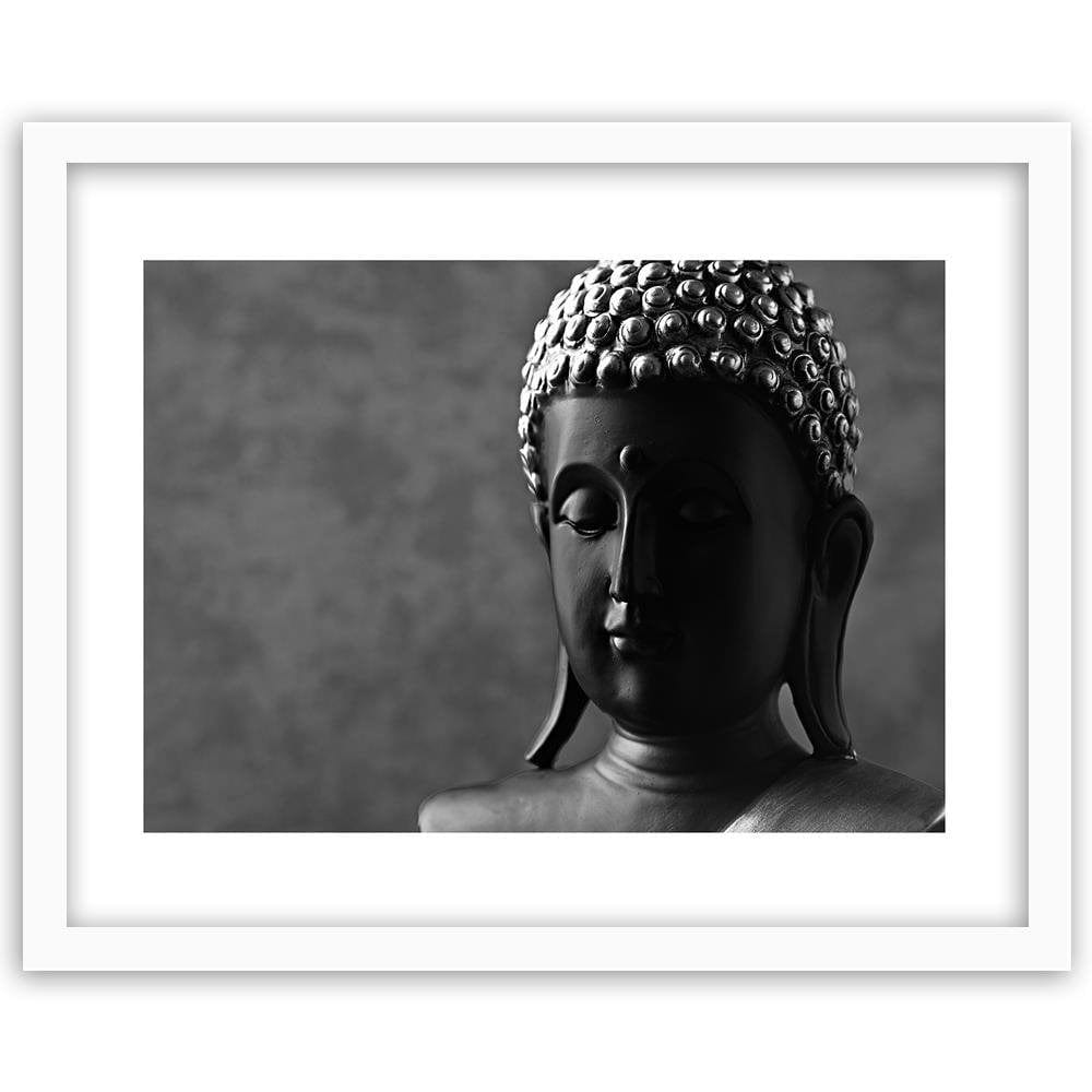 Glezna baltā rāmī - Buddha Figure Home Trends DECO