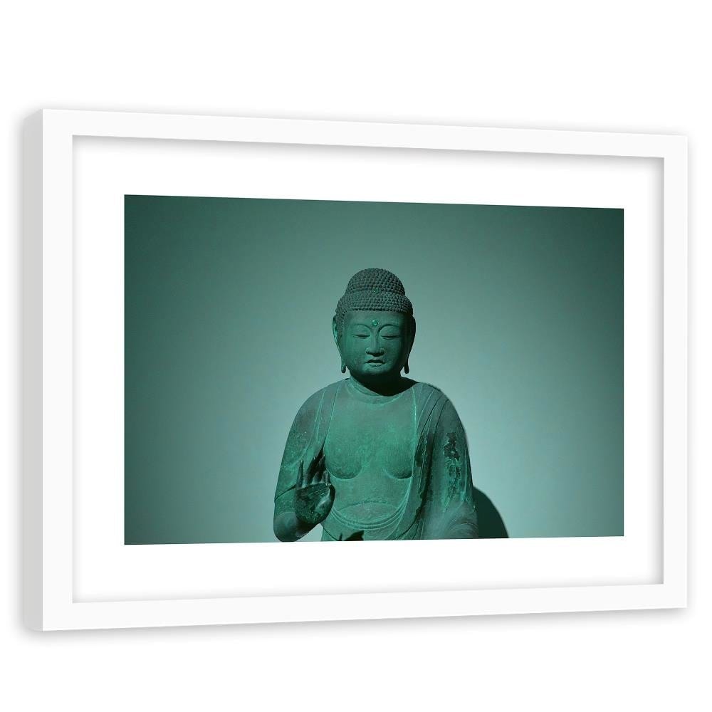 Glezna baltā rāmī - Buddha In The Shade Home Trends DECO
