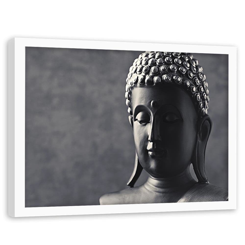 Glezna baltā rāmī - Buddha Statue Home Trends DECO