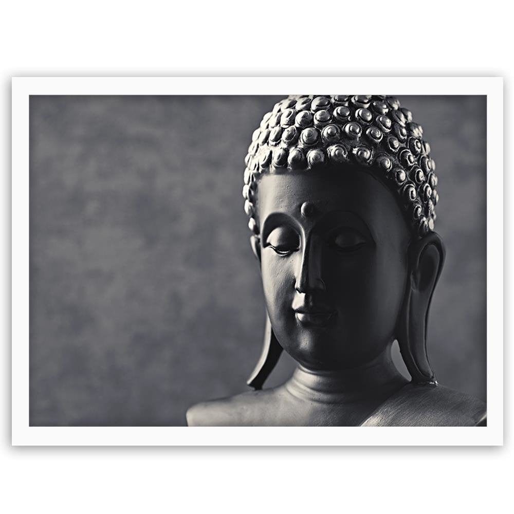 Glezna baltā rāmī - Buddha Statue Home Trends DECO