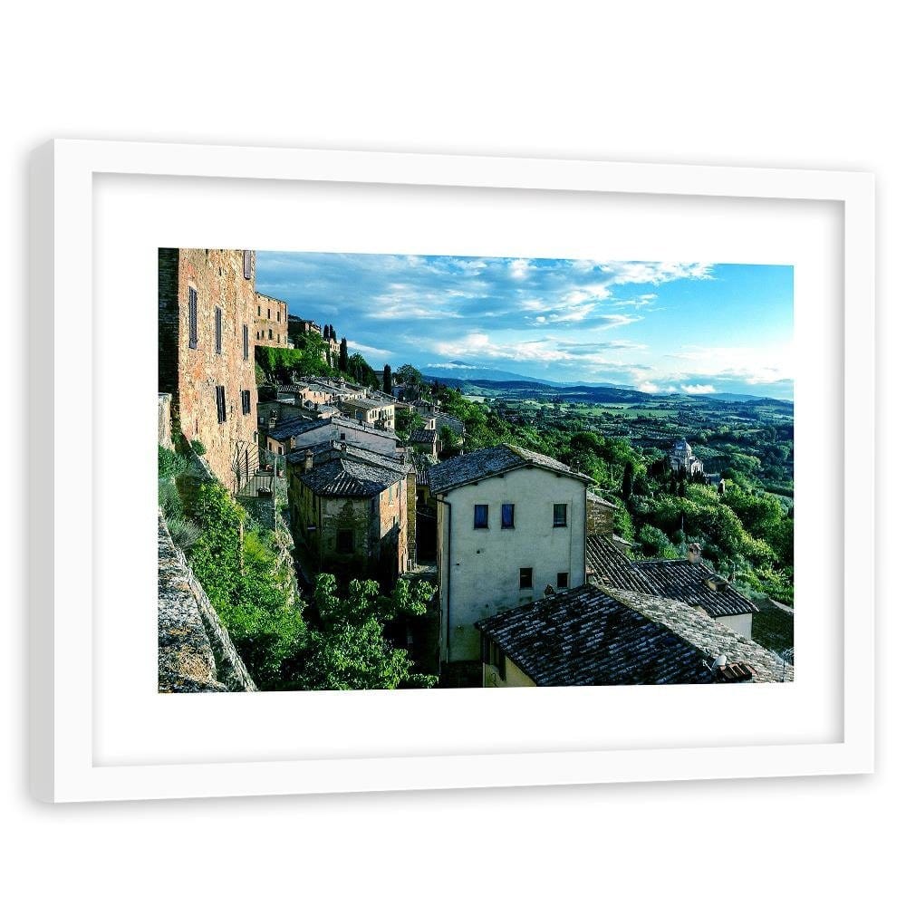 Glezna baltā rāmī - Buildings In Tuscany 4 Home Trends DECO
