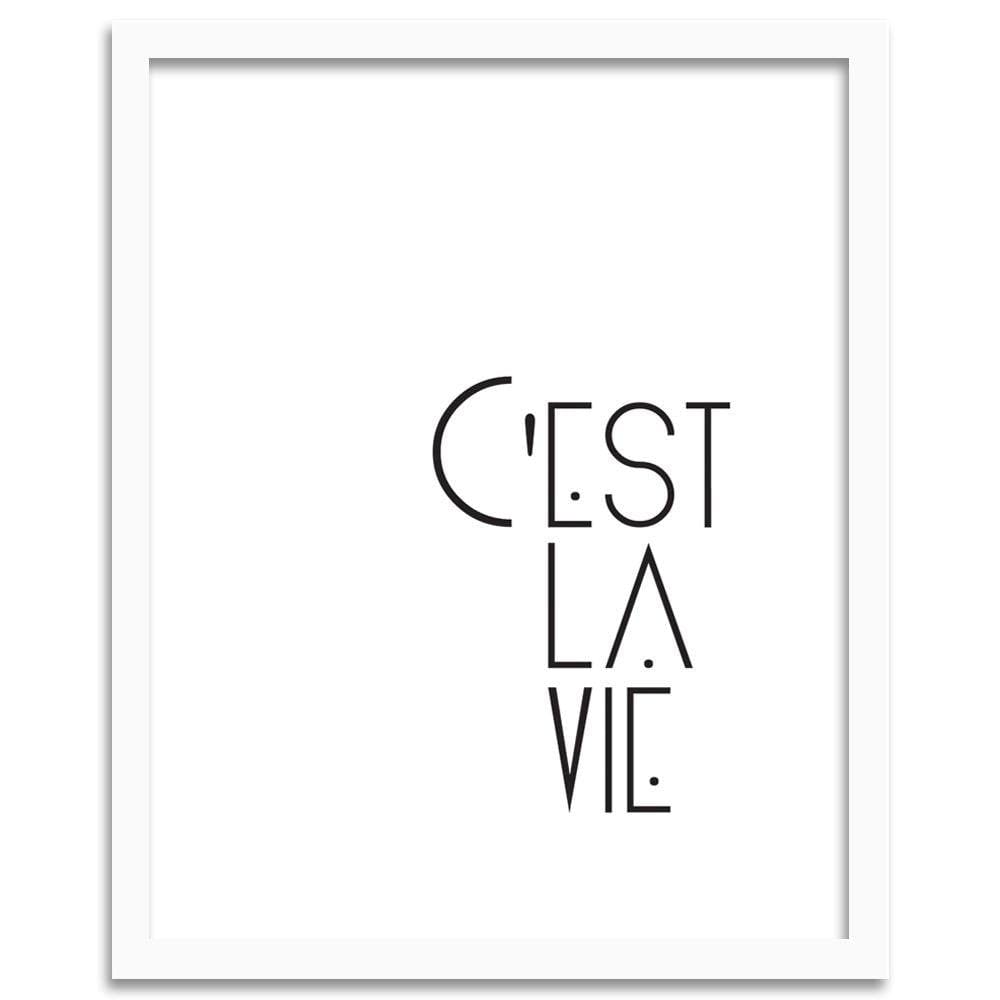 Glezna baltā rāmī - C'est La Vie Home Trends DECO