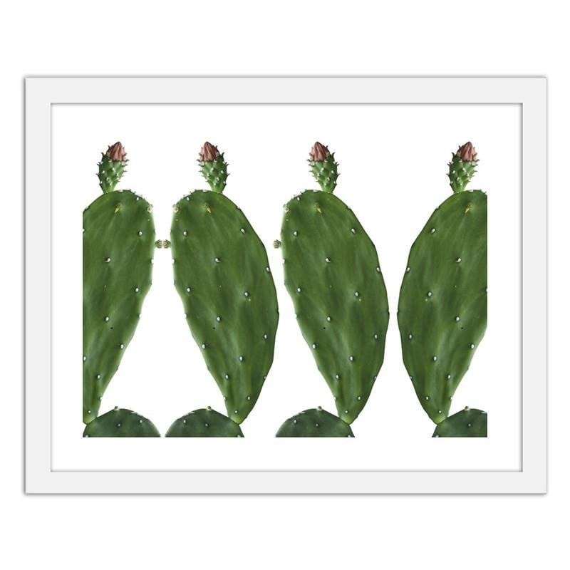 Glezna baltā rāmī - Cactus 2 Home Trends DECO