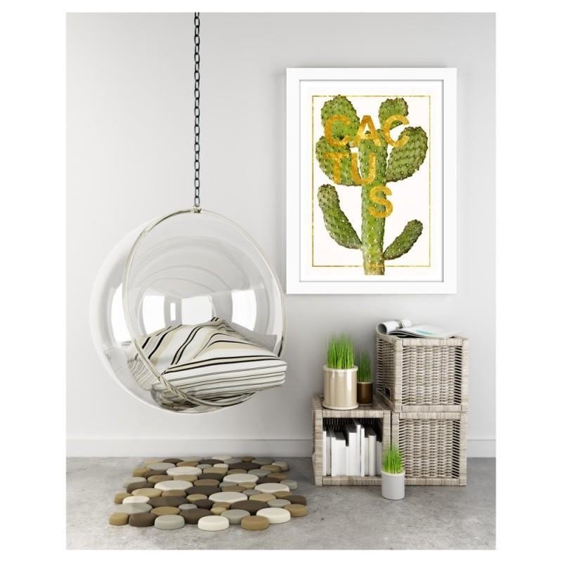 Glezna baltā rāmī - Cactus Home Trends DECO