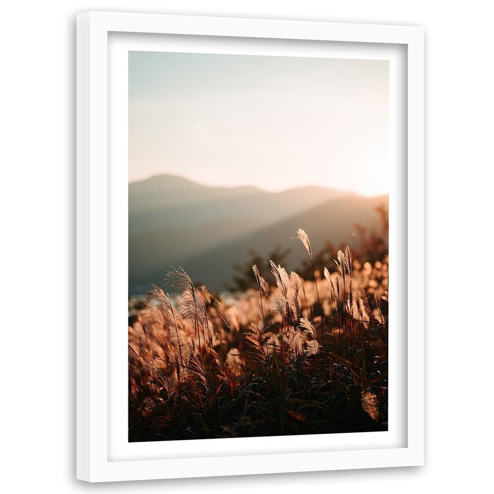 Glezna baltā rāmī - Cereals And Mountains Home Trends DECO