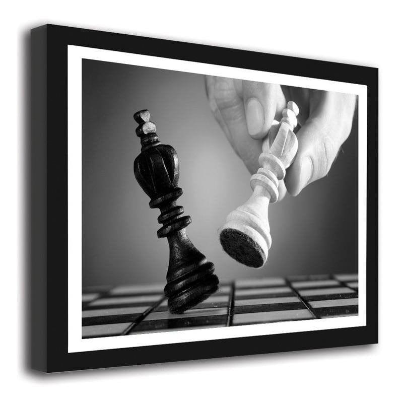 Glezna baltā rāmī - Checkmate Home Trends DECO