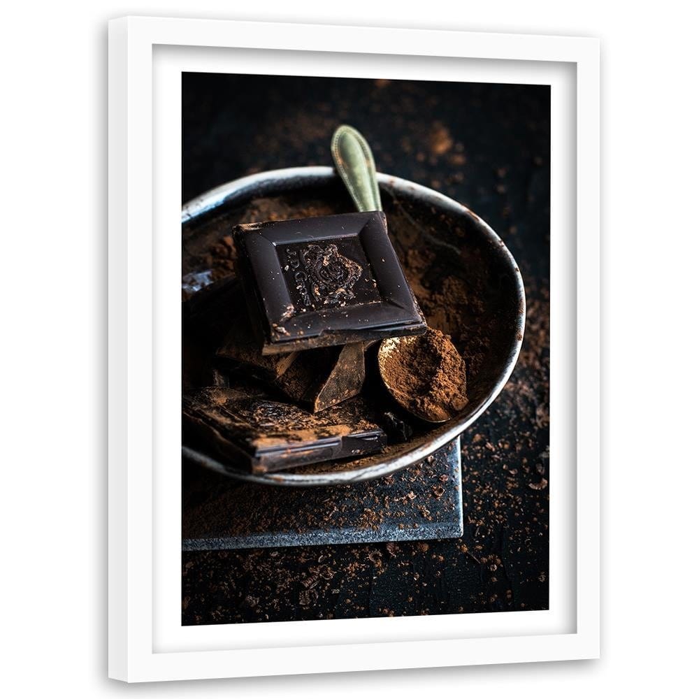 Glezna baltā rāmī - Cinnamon And Chocolate Home Trends DECO