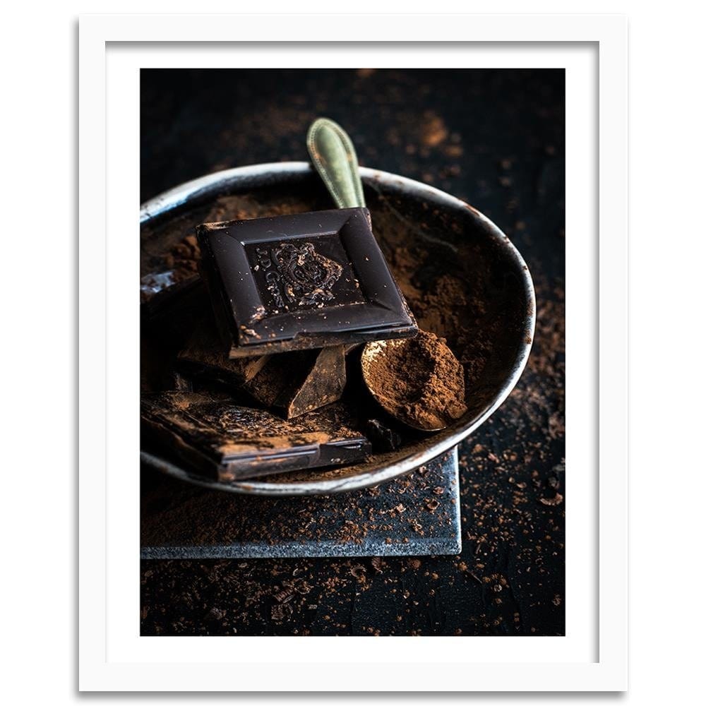 Glezna baltā rāmī - Cinnamon And Chocolate Home Trends DECO