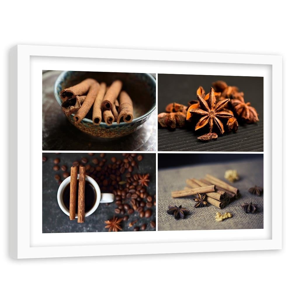Glezna baltā rāmī - Cinnamon For Decoration Home Trends DECO