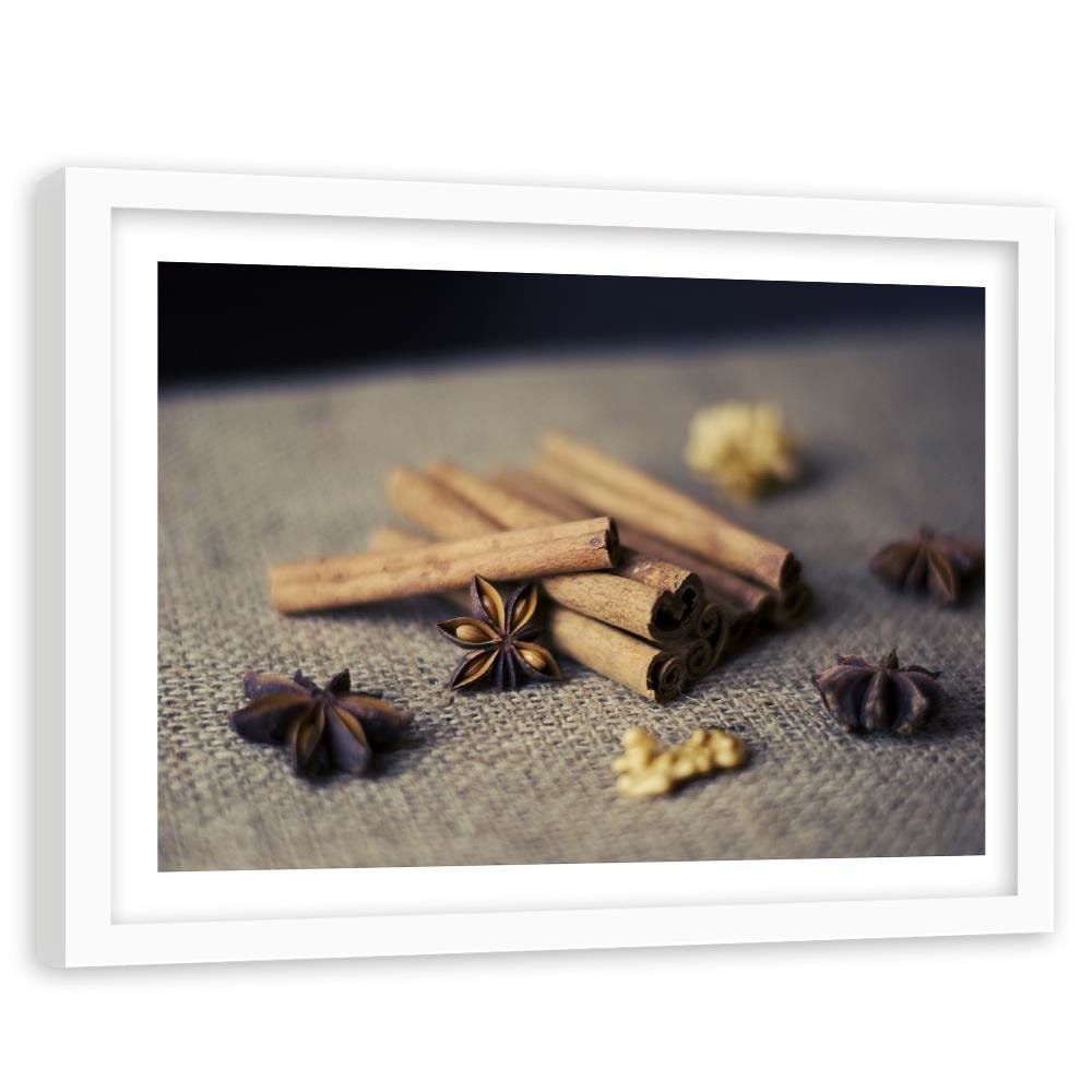 Glezna baltā rāmī - Cinnamon Sticks To Decorate Home Trends DECO