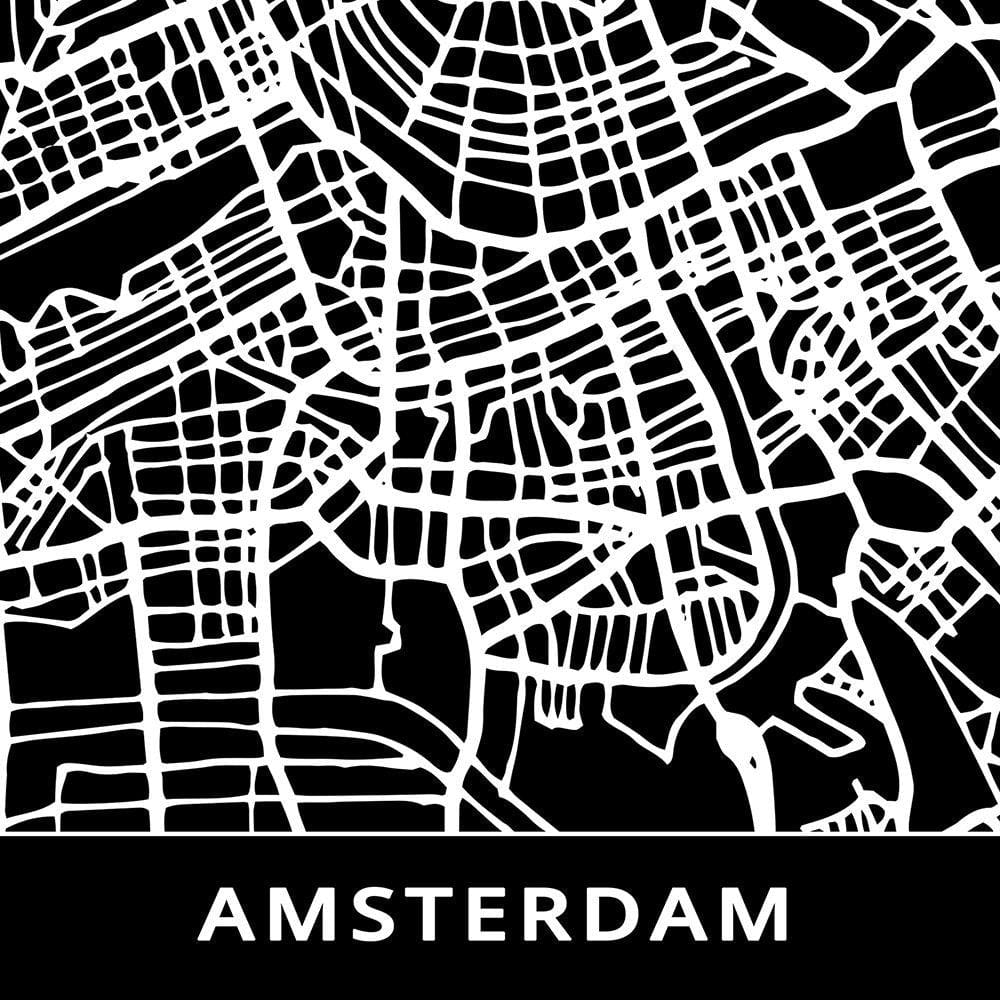 Glezna baltā rāmī - City Amsterdam Home Trends DECO
