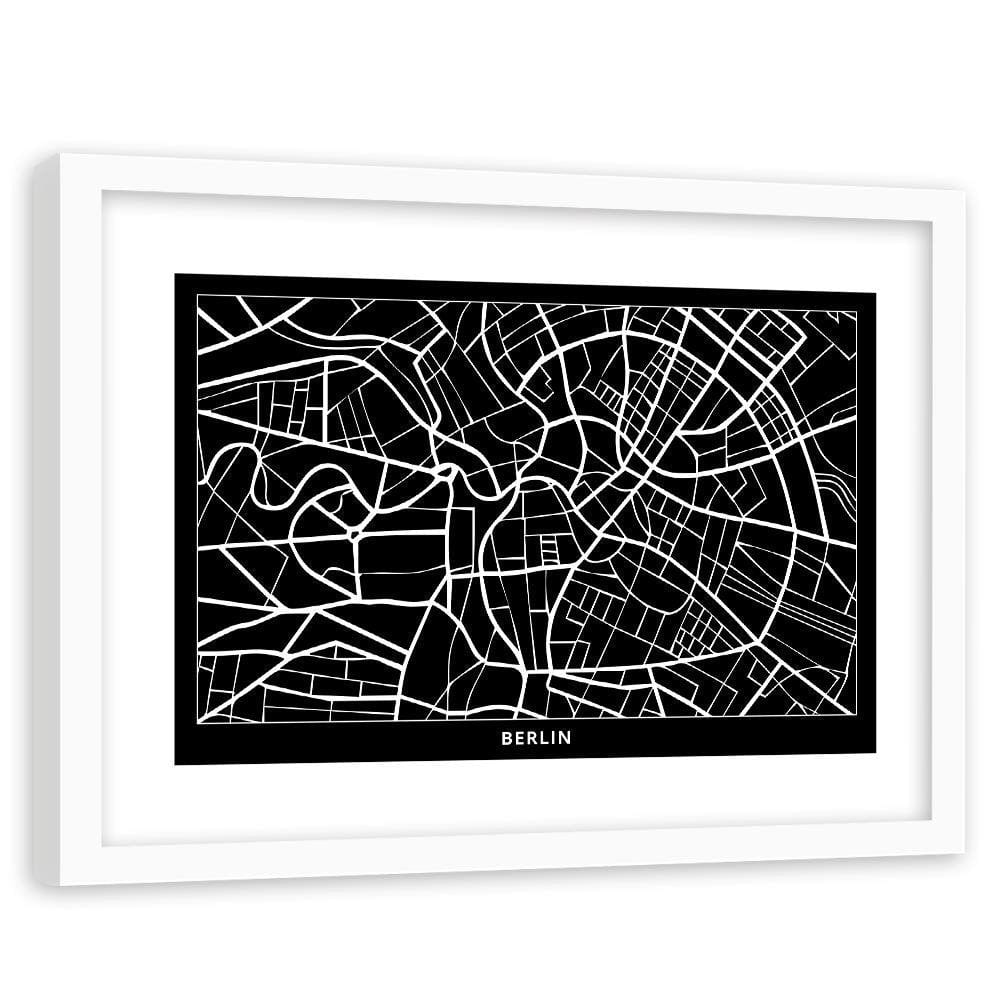 Glezna baltā rāmī - City Berlin Home Trends DECO