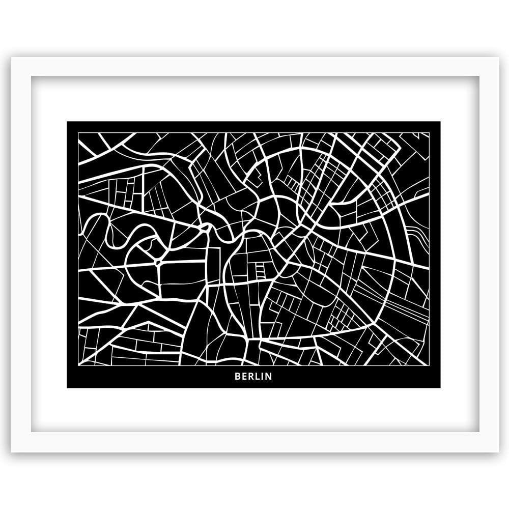 Glezna baltā rāmī - City Berlin Home Trends DECO