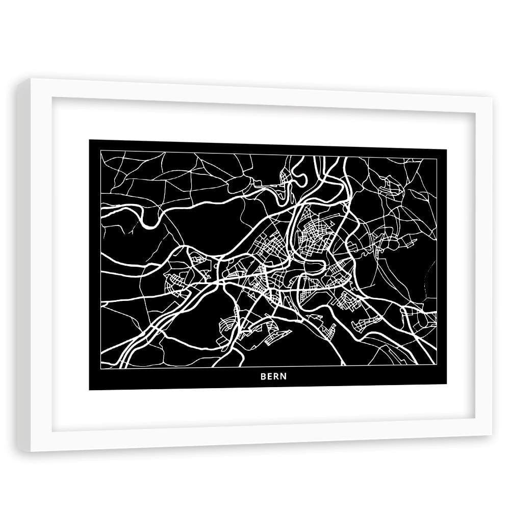 Glezna baltā rāmī - City Brno Home Trends DECO