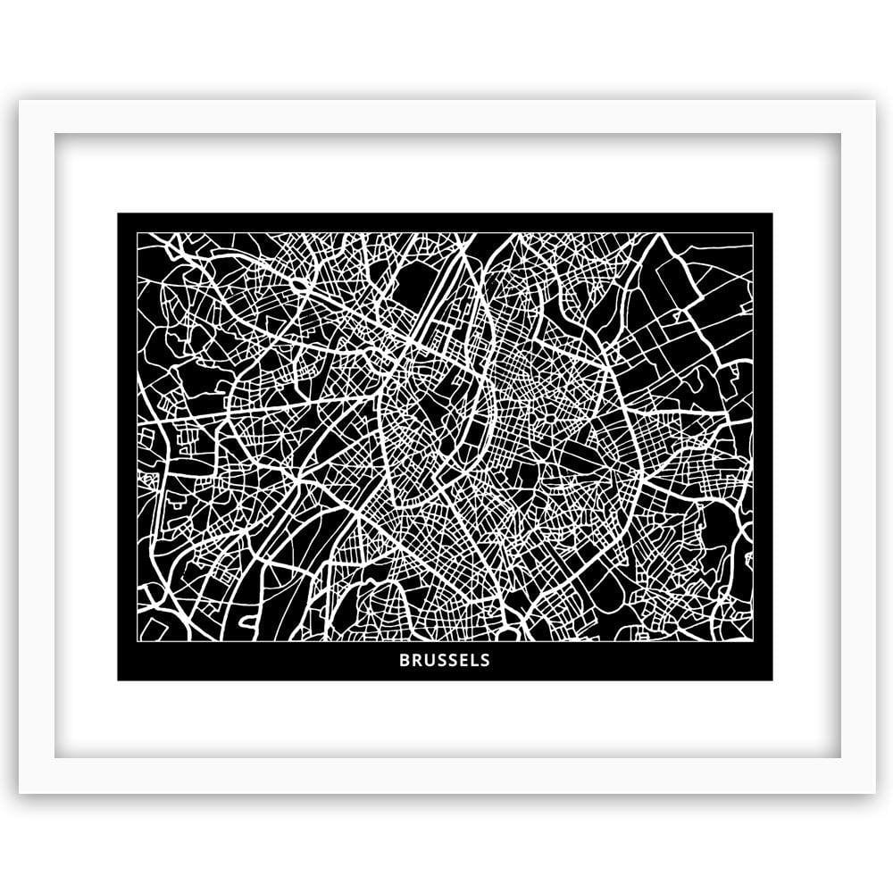 Glezna baltā rāmī - City Brussels Home Trends DECO