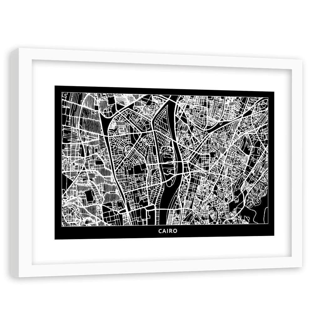 Glezna baltā rāmī - City Cairo Home Trends DECO