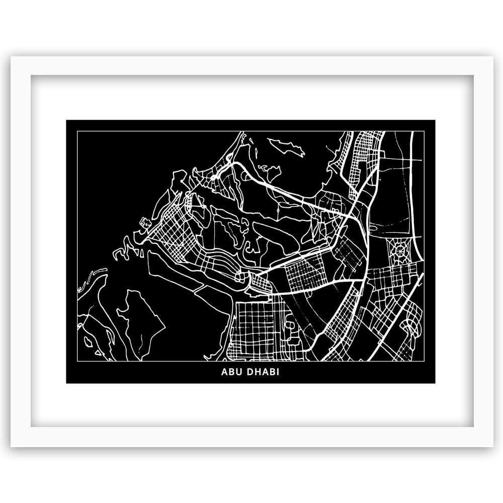 Glezna baltā rāmī - City In Abu Dhabi Home Trends DECO