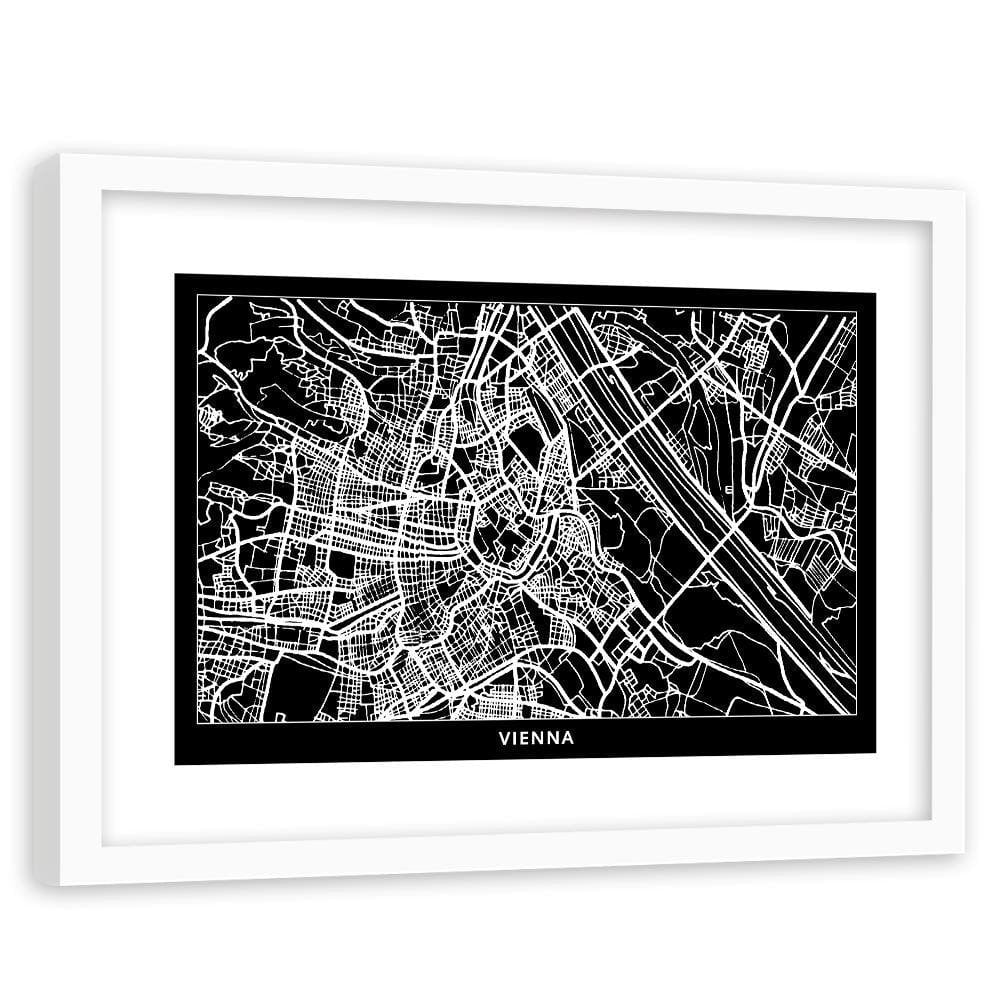 Glezna baltā rāmī - City Vienna Home Trends DECO